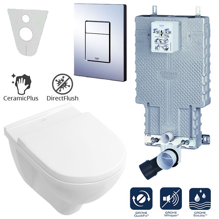 wc O.novo DirectFlush C+ , nádržka Grohe 38643